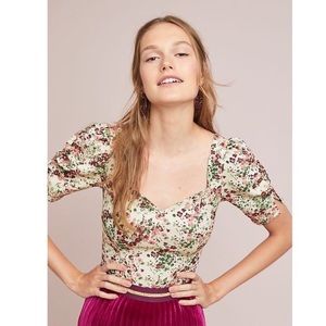 Maeve Floral Alchemy Fitted Blouse - NWT